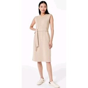Spanx AirEssentials Tie-Waist Tank Dress Tahini Beige Size‎ 1X